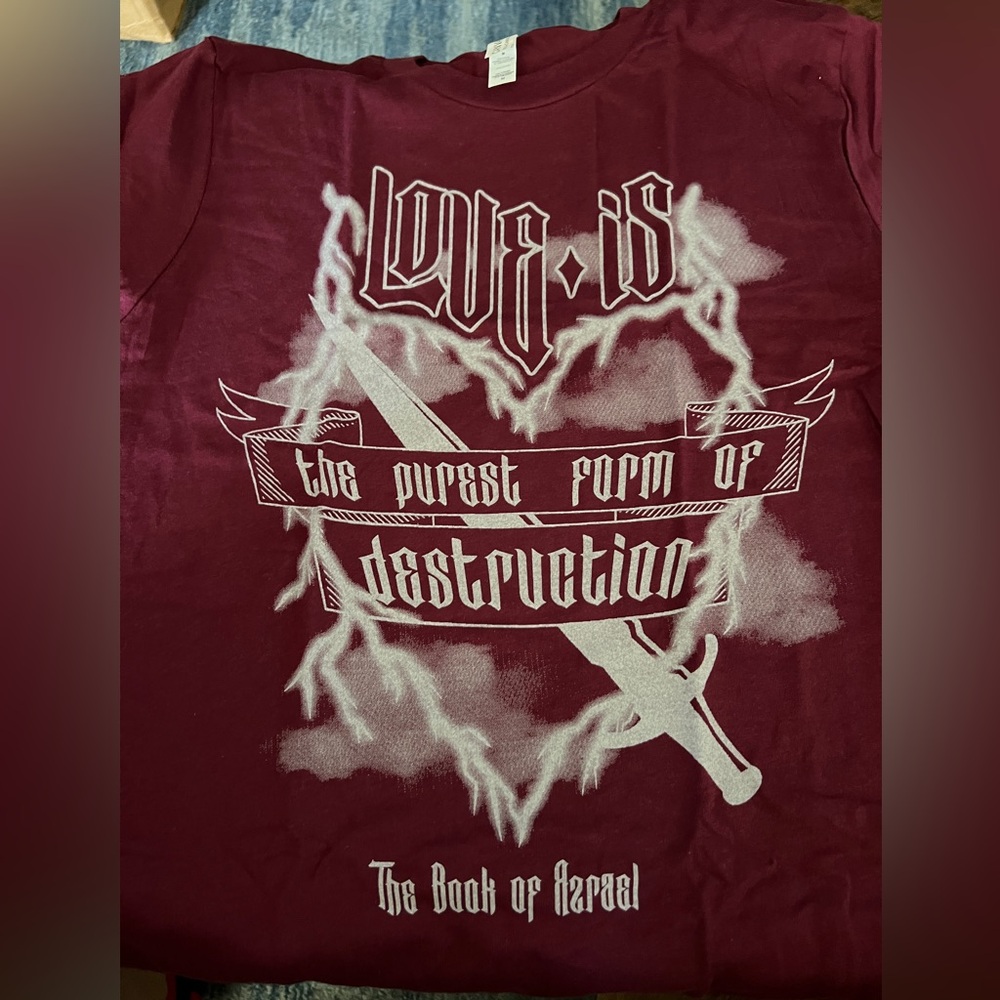 Love is the purest form of destruction from The Book of Azrael Bookish Box Shop